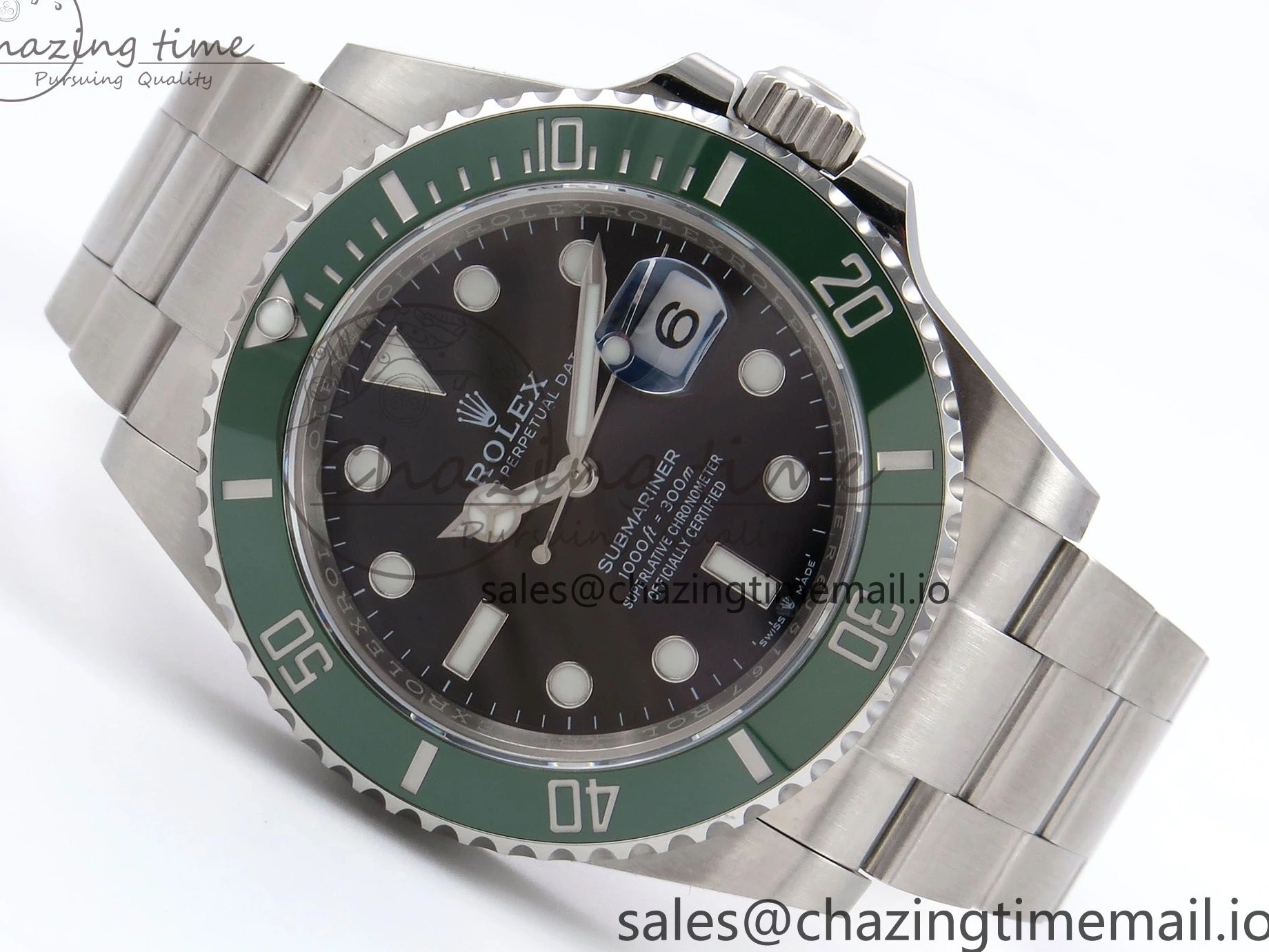 MiroTime 0113 Submariner 41mm 126610 LV Green Ceramic EWEF Best Edition on Bracelet SH Durable 1035